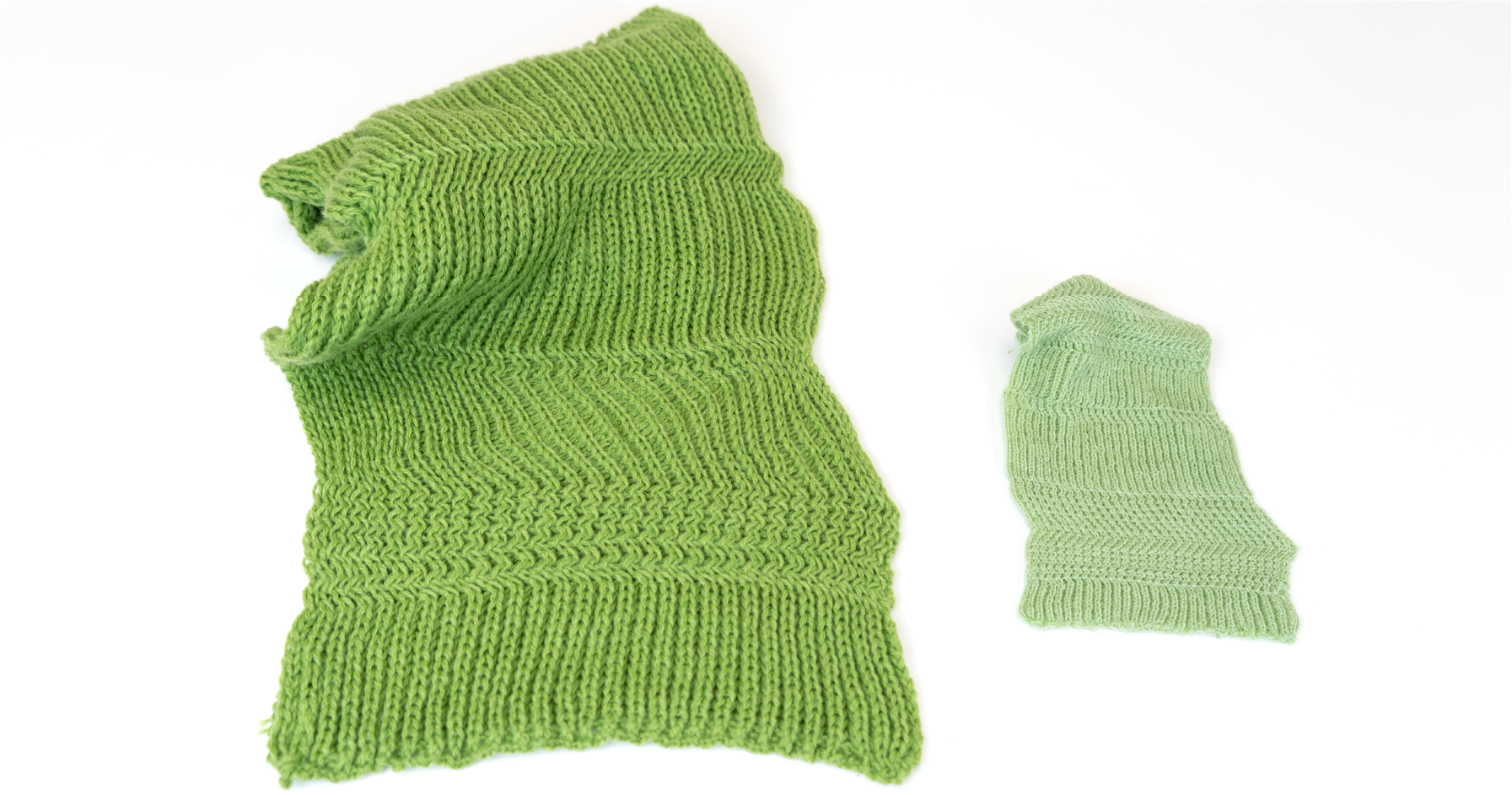 Knits can be 'replayed' on automatic machines.